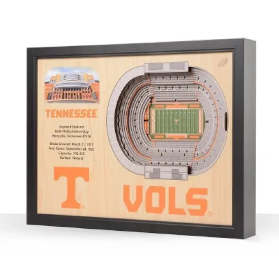 NCAA Tennessee Volunteers 25-Layer StadiumViews 3D Wall Art image {5}