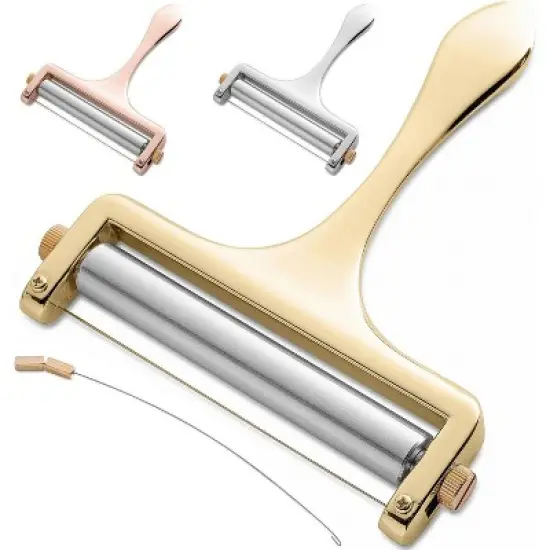 Bellemain Adjustable Thickness Cheese Slicer &ndash; Includes Replacement Stainless Steel Cutting Wire for Precision Slicing image {6}