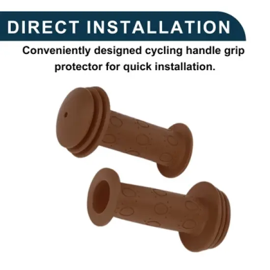 Unique Bargains Bike Handlebar Grips Covers 3.74" Brown 1 Pair image {5}