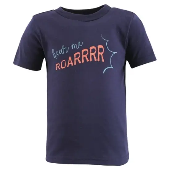 Hudson Baby Toddler Boy Short Sleeve T-Shirts, Construction Dino image {5}