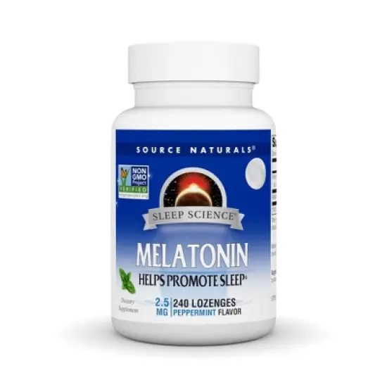 Melatonin 2.5mg Sublingual-Peppermint by Source Naturals, Inc.  -  240 Lozenge image {3}