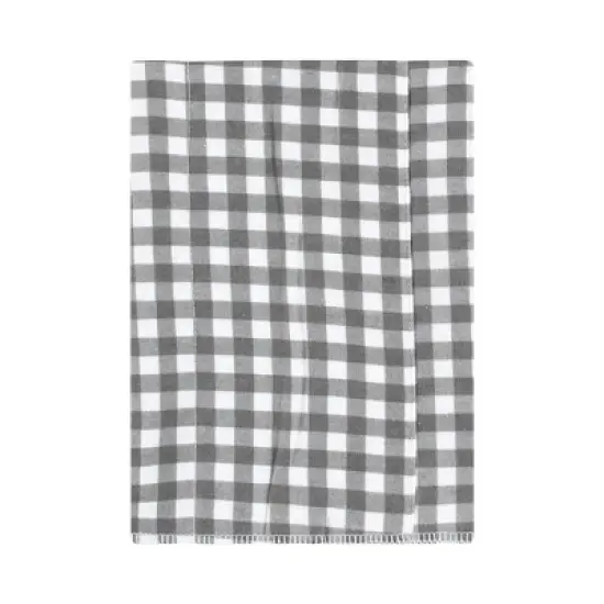 Hudson Baby Cotton Flannel Burp Cloths, Farm Friends Grey 4-Pack, One Size image {5}