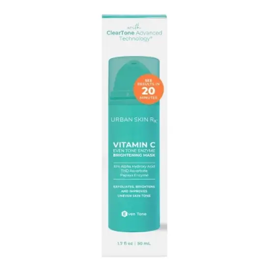 Urban Skin Rx Vitamin C Even Tone Enzyme Brightening Mask - 1.7 fl oz image {1}