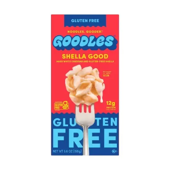 Goodles Shella Good Gluten Free Aged White Cheddar Protein Mac and Cheese - 5.6oz image {2}