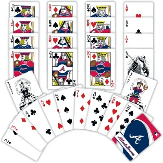MasterPieces Officially Licensed MLB Atlanta Braves Playing Cards - 54 Card Deck for Adults image {2}