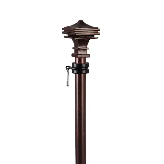 Evergreen Pagoda Interchangeable Finial, Bronze- 3.25x2.25x2.25 in Durable Hardware for Flags image {1}
