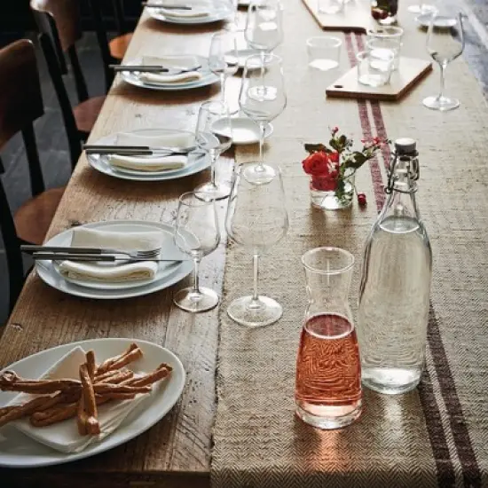 Bormioli Rocco Giara Beverage Bottle with Clamp Lid, 33.75 oz - Leakproof Glass Container - Stylish Drinkware Storage - Made in Italy (Green) image {1}