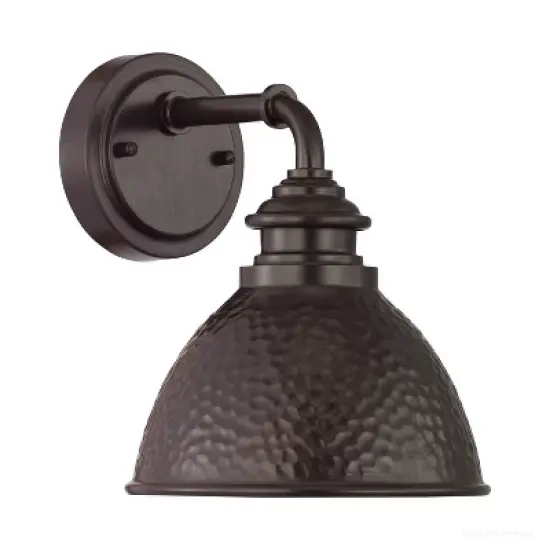 Urban Ambiance Luxury Hammered Outdoor Wall Light,  9-3/4" x 8",  Olde Bronze Finish, UHP1173 image {6}