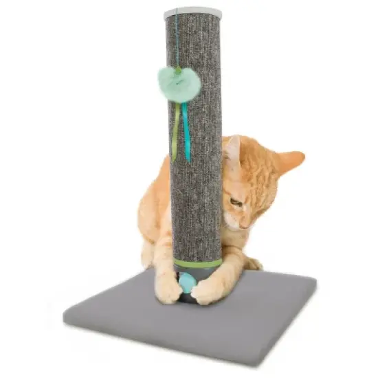SmartyKat Playful Post Ball Track & Carpet Cat Scratching Post image {5}