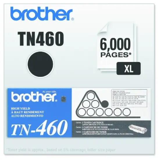 Brother TN460 High-Yield Toner, Black (TN460): Laser Printer Drums & Toner image {4}