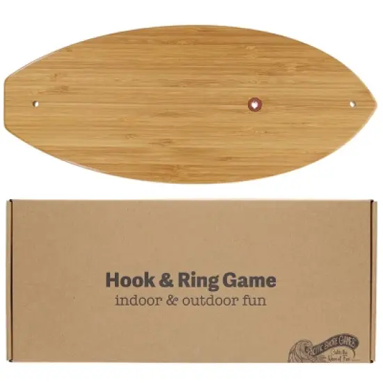 Pacific Shore Games Wooden Hook and Ring Game - Outdoor Games for Adults and Family, Ultimate Ring Toss Game image {3}