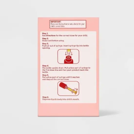 Dye-Free Infants' Acetaminophen - 2pk/2 fl oz Each - up&up&trade; image {4}