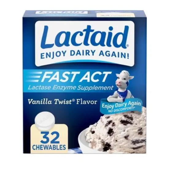 Lactaid Fast Act Lactose Relief Chewables - Vanilla - 32pk image {6}
