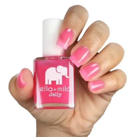 ella+mila Jelly Nail Polish - Pink Sand Beach - 0.45 fl oz image {1}