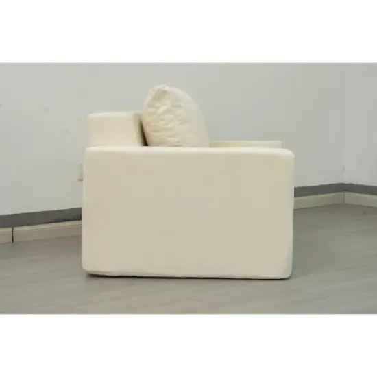 Sofa in a box Polyester Sofa Couch with Pillow, Bean Bag Chairs for Adults Stuffed High-Density Polyester, Large Bean Bag Sofa image {14}