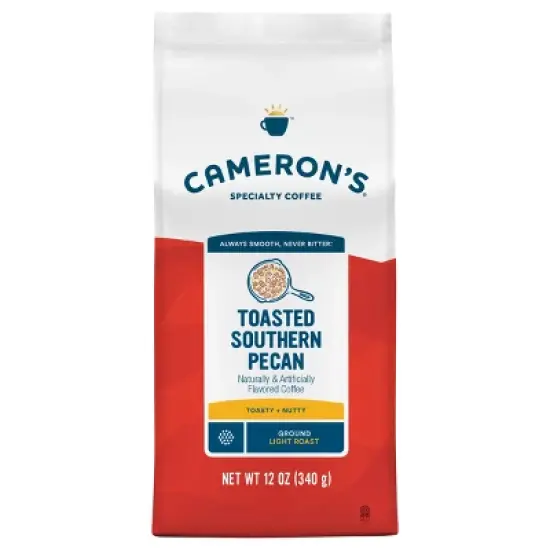 Cameron's Toasted Southern Pecan Light Roast Ground Coffee - 12oz image {9}