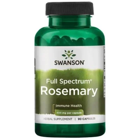 Swanson Herbal Supplements Full Spectrum Rosemary 400 mg 90 Caps image {5}
