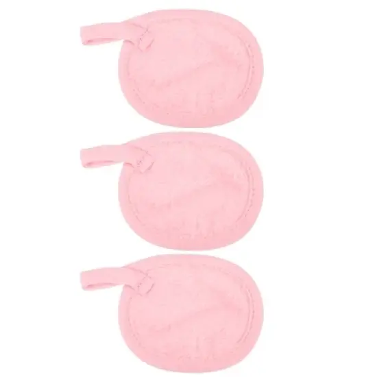 Unique Bargains Soft Flannel Pads Reusable Makeup Remover Eco Pads Facial Make Up Cleansing Removal for Most Skin Types 3 Pcs image {16}