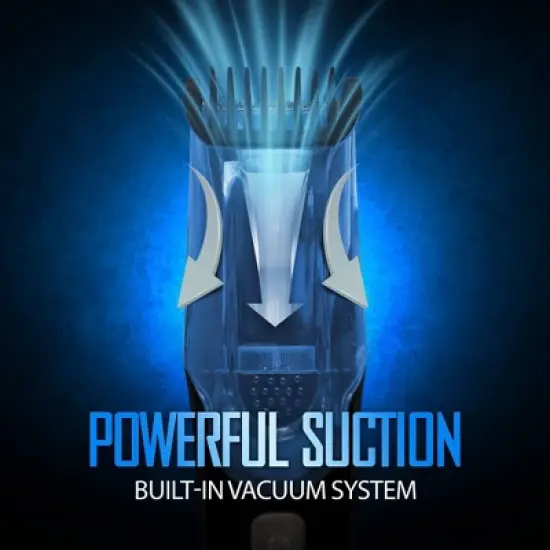 Barbasol LCD Display Rechargeable Vacuum Beard Trimmer with Adjustable Settings - Trial Size image {4}