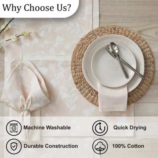 Split P Blush Pink Callie Print Napkin Set of 4 image {4}