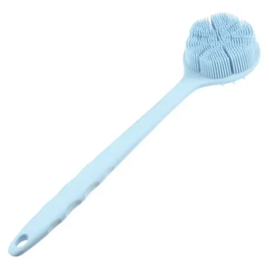 Unique Bargains Double Side Long Handle Bath Brush 14.17" Length 1 Pc image {7}