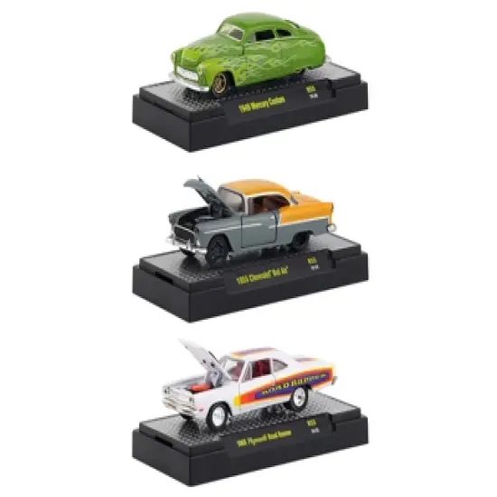 Auto Shows 6 piece Set Release 55 IN DISPLAY CASES 1/64 Diecast Model Cars by M2 Machines image {2}