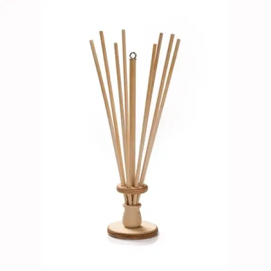 Lehman's Economical and Eco-Friendly Wooden 8-Arm Bag Holder and Bottle Dryer image {1}