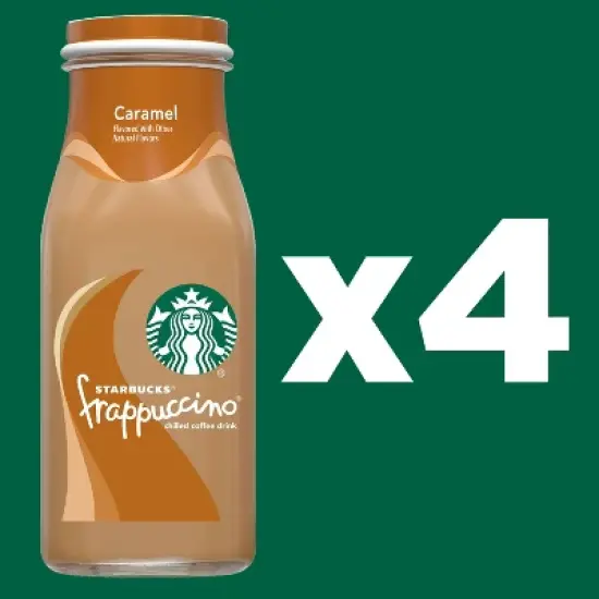 Starbucks Frappuccino Caramel Coffee Drink - 4pk/9.5 fl oz Glass Bottles image {2}