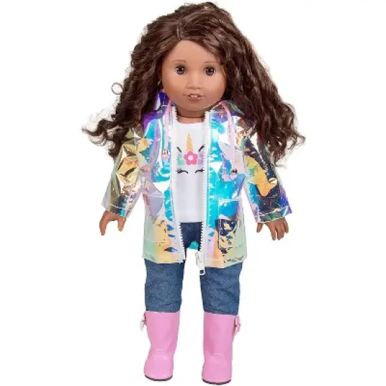 Dress Along Dolly Rainbow Unicorn Outfit for American Girl Doll image {3}