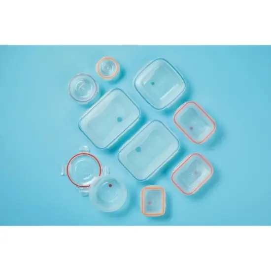 LocknLock Easy Essentials Color Mates Assorted Food Storage Container Set - 18pc image {8}