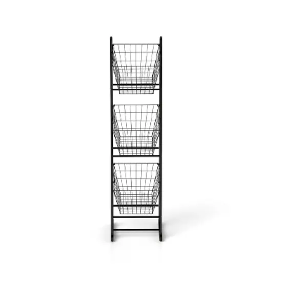 Chery Life 3-Tier Kitchen Storage Basket , Freestanding Metal Wire Rack for Fruit, Vegetables, Pantry Items image {15}