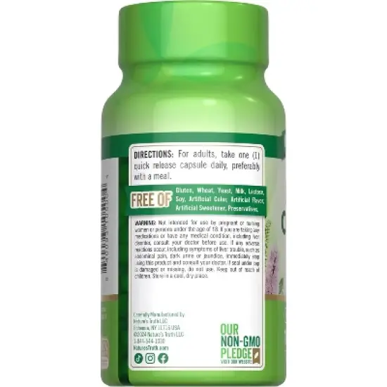 Nature's Truth Black Cohosh | 100 Capsules | Root Extract | Non-GMO & Gluten Free Supplement image {6}