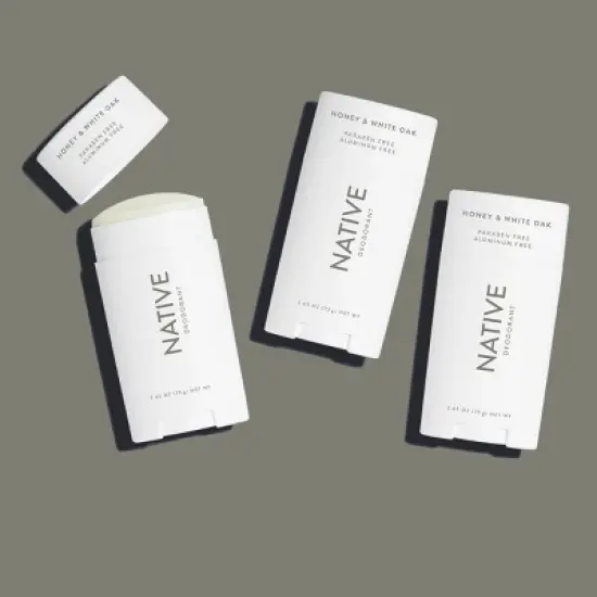 Native Honey & White Oak Deodorant - Scented - 2.65oz image {4}