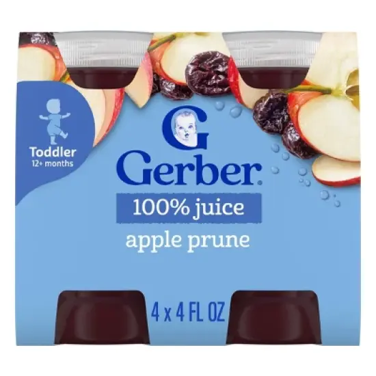 Gerber Toddler Apple Prune Juice - 4ct/16 fl oz image {8}