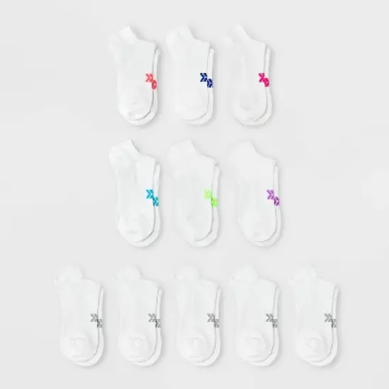 Women's Lightweight 10+1 Bonus Pack No Show Athletic Socks - All in Motion&trade; 4-10 image {4}