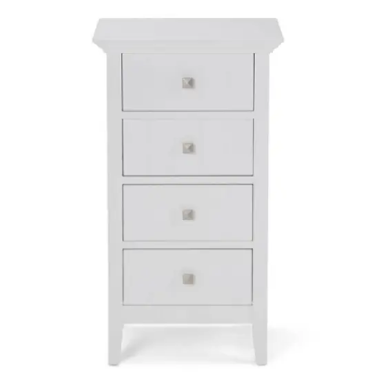 Normandy Four Drawer Floor Storage Bath Cabinet White - WyndenHall image {2}