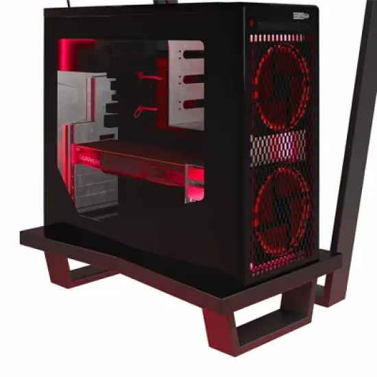 Genesis Gaming L Desk with CPU Stand Black - Ntense image {3}