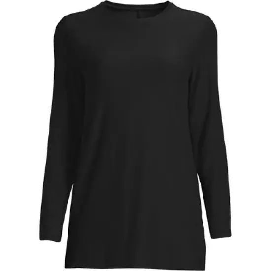 Lands' End Women's Long Sleeve Performance Crew Neck Tunic image {7}