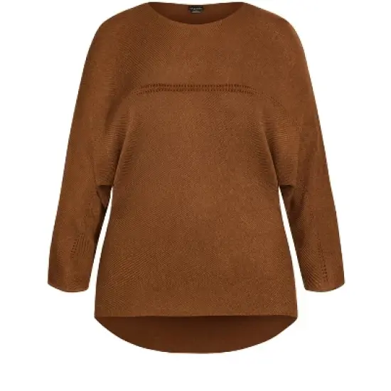 Women's Plus Size Romance Sweater - copper | CITY CHIC image {6}