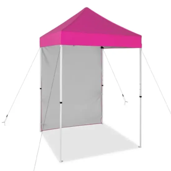 EAGLE PEAK 5x5ft Easy Setup Pop Up Canopy Tent with One Wall image {20}
