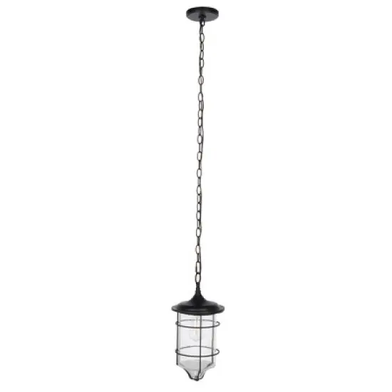 Rueda 8.2" Outdoor Pendant - PLT7040 - Bronze - Safavieh image {4}
