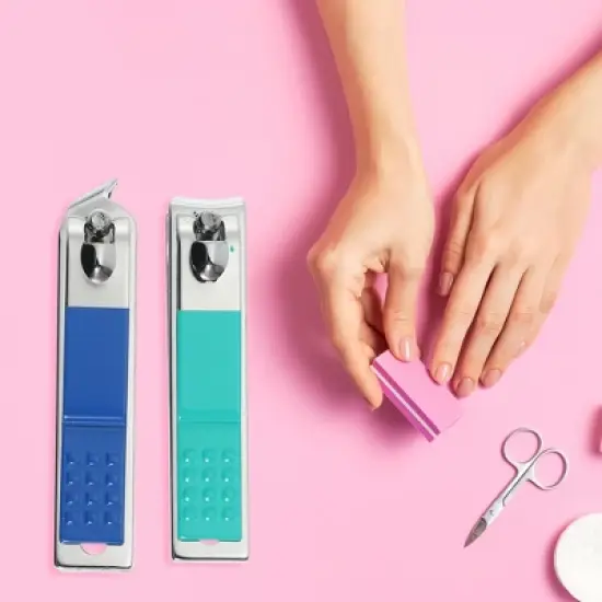 Unique Bargains Nail Clippers Nail Clipper Set for Nail Care Portable Stainless Steel Carbon Steel Colorful 1 Set image {5}