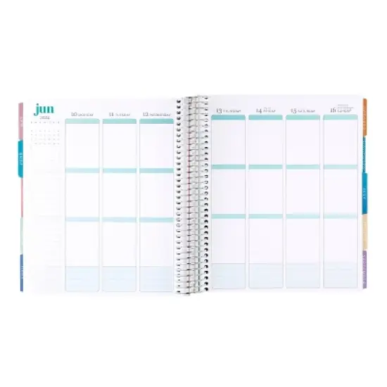 Erin Condren 2024 Planner 7"x9" Daily/Monthly Vertical Coiled Abstract Circles image {6}