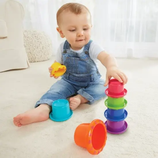 Kidoozie Stack N Nest Cups, Developmental Toy for Infants and Toddlers ages 6 -24 months image {3}