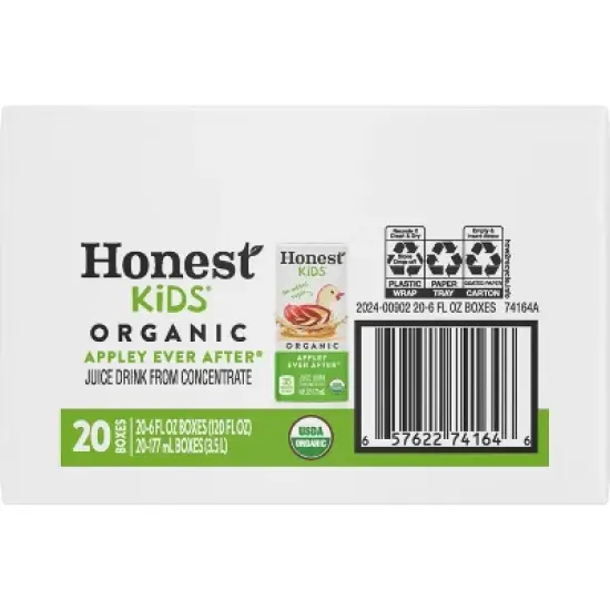 Honest Kids Organic Apple Juice Drink - 20pk/6 fl oz Boxes image {4}