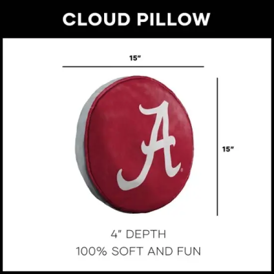 NCAA Alabama Crimson Tide 15" Circular Cloud Pillow image {4}
