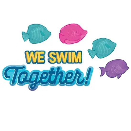 Eureka&reg; Seas the Day We Swim Together Mini Bulletin Board Set, 36 Pieces image {3}