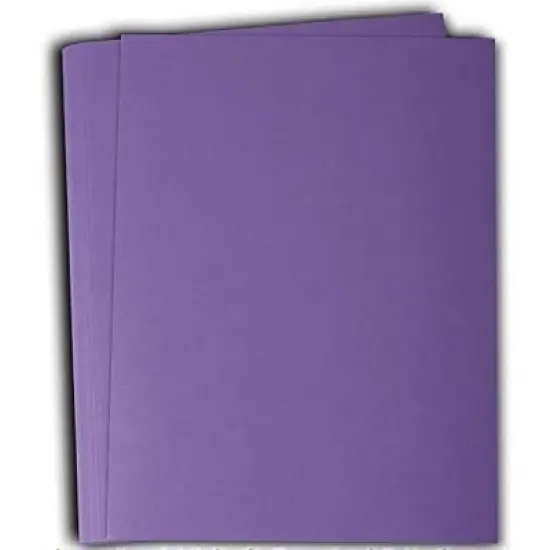 Hamilco Colored Cardstock Scrapbook Paper 8.5" x 11" Soft Purple Color Card Stock Paper 50 Pack image {6}