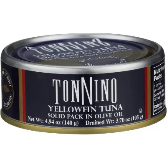 Tonnino Solid Tuna Fillet in Olive Oil -4.94 oz image {1}
