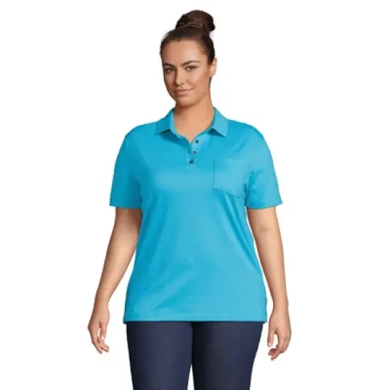 Lands' End Women's Short Sleeve Super T Polo image {6}